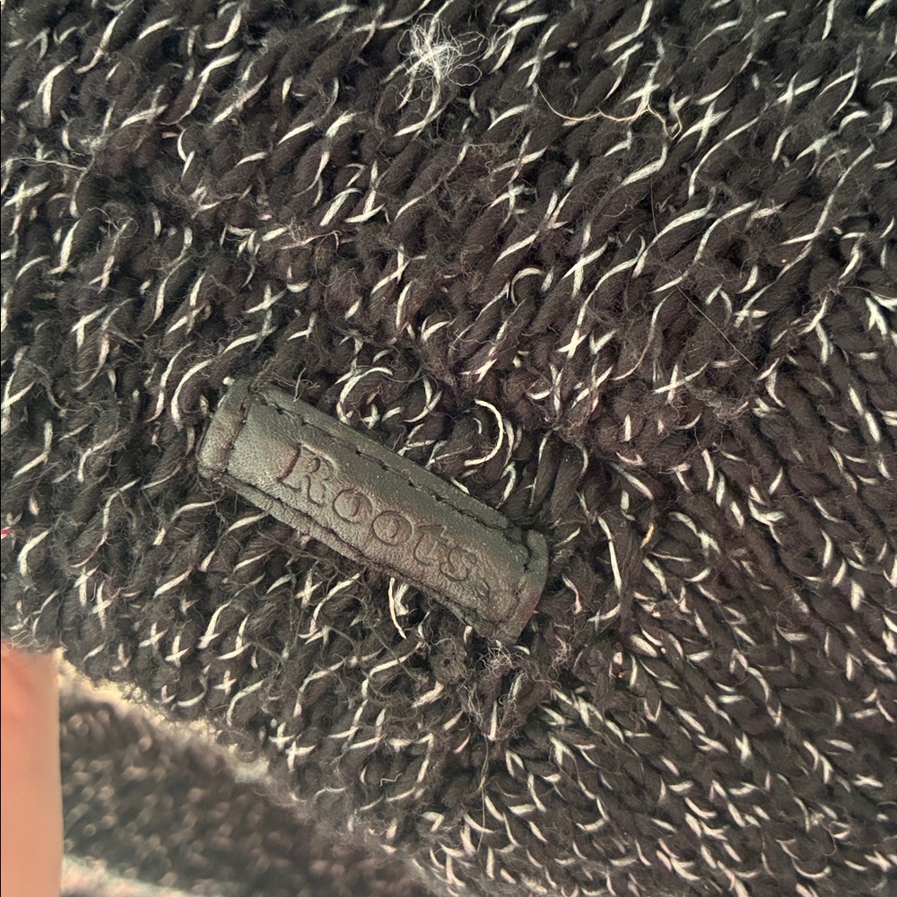 Roots Size L Longline Open Cardigan - Ombre Black/Gray/Cream - Picture 3 of 7